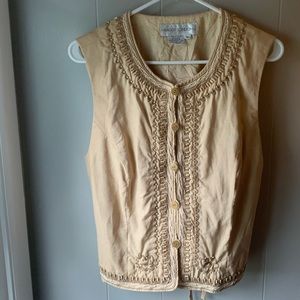 Maggy London Linen Vest
